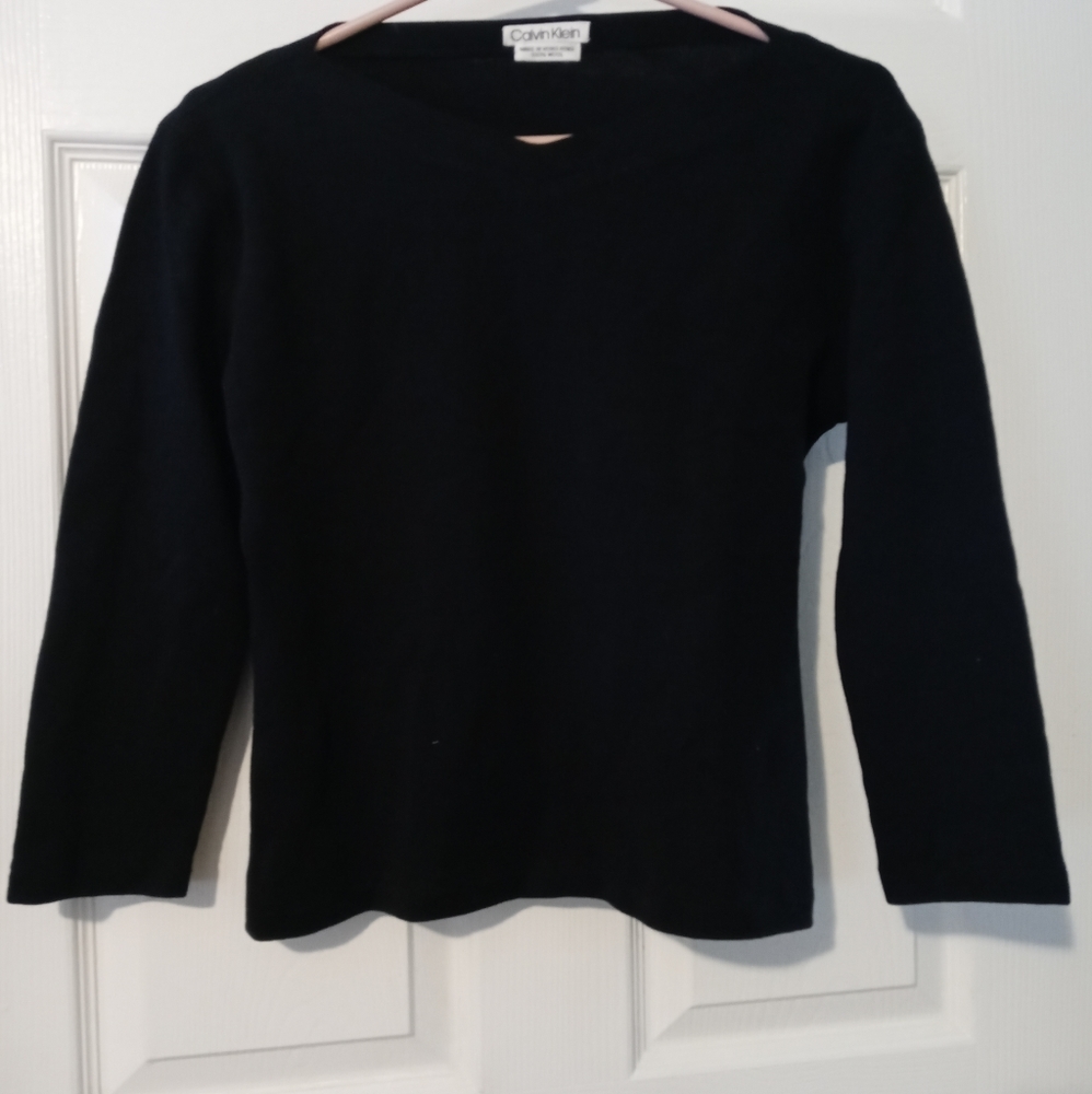 🧥CALVIN KLEIN 100% WOOL SWEATER💝VINTAGE,8 WOMEN,NICE GIFT.🎒🛍